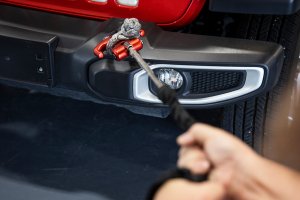 Multi-Function Winch Cleat - Rough Country - Forged Aluminum - Black